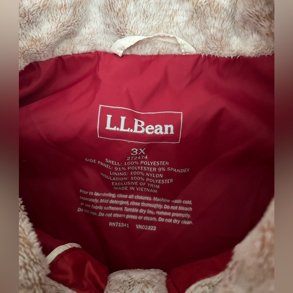 [3XL]L.L. Bean Red Quilted Thinsulate Vest - Picture 4 of 9